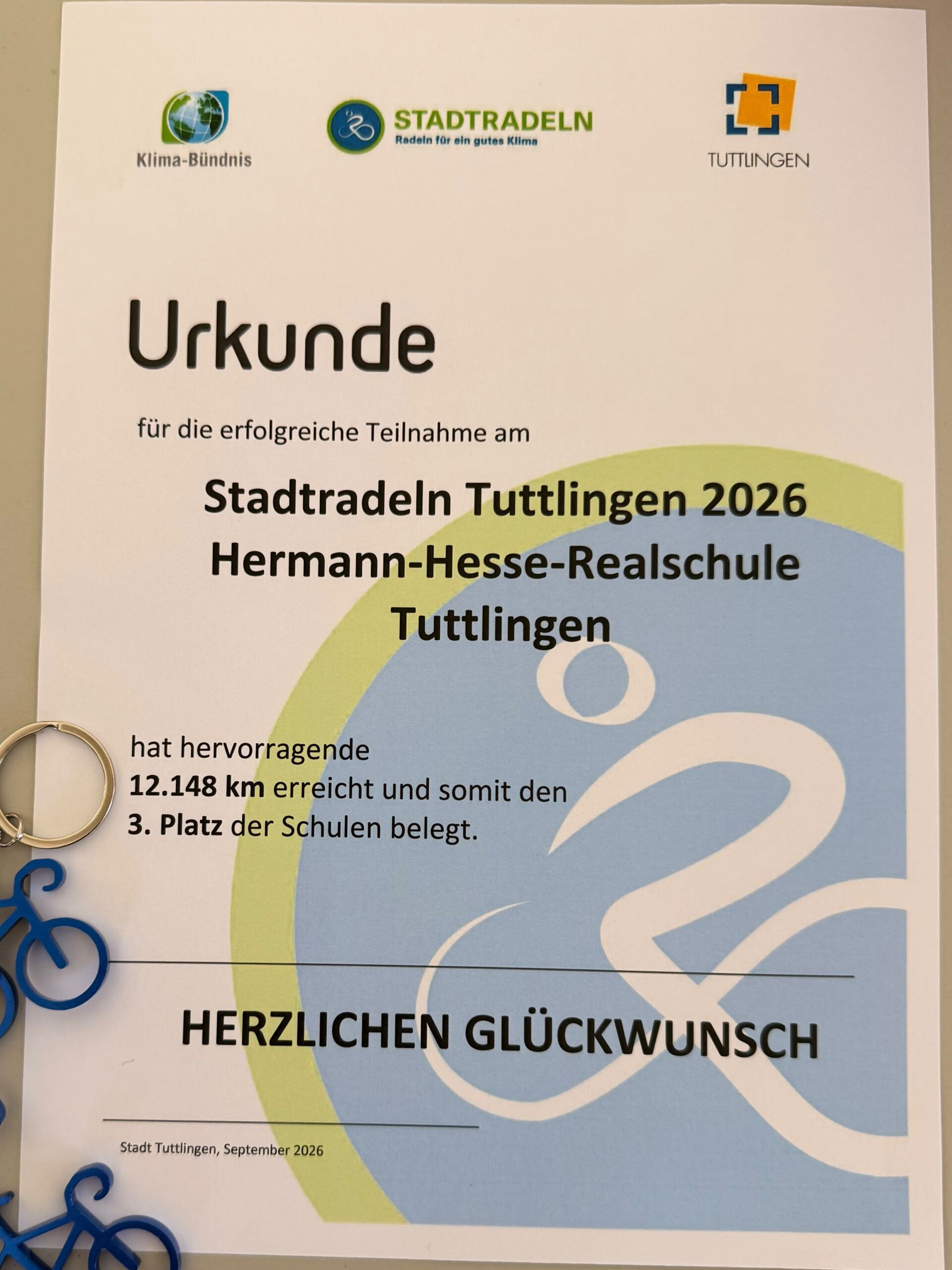 Stadtradeln 2026 Urkunde